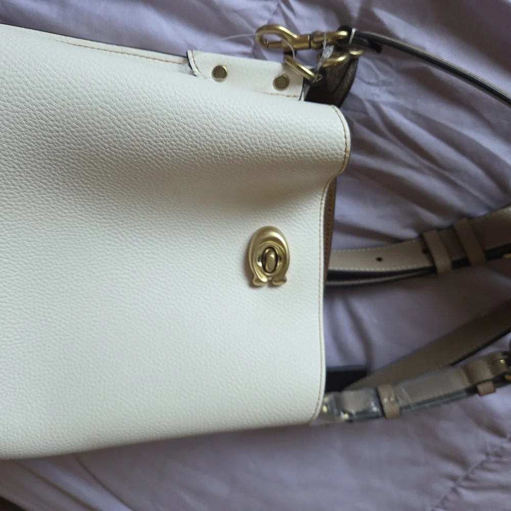 Coach Ivory Leather Shoulder Bag - Picture 2 of 2
